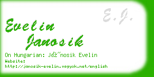 evelin janosik business card